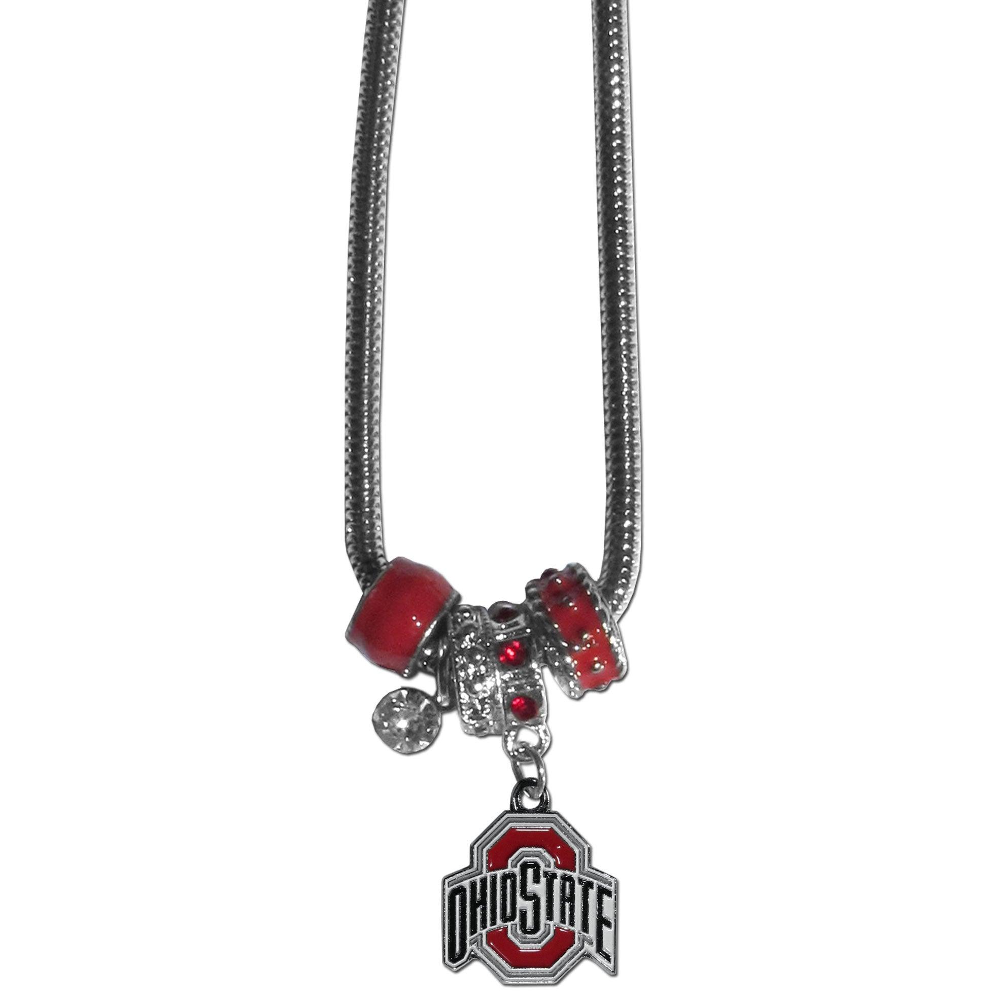 Ohio St. Buckeyes Euro Bead Necklace - Flyclothing LLC