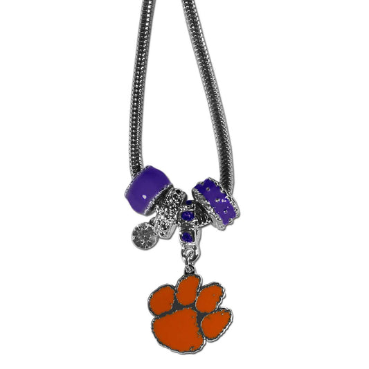 Clemson Tigers Euro Bead Necklace - Siskiyou Buckle