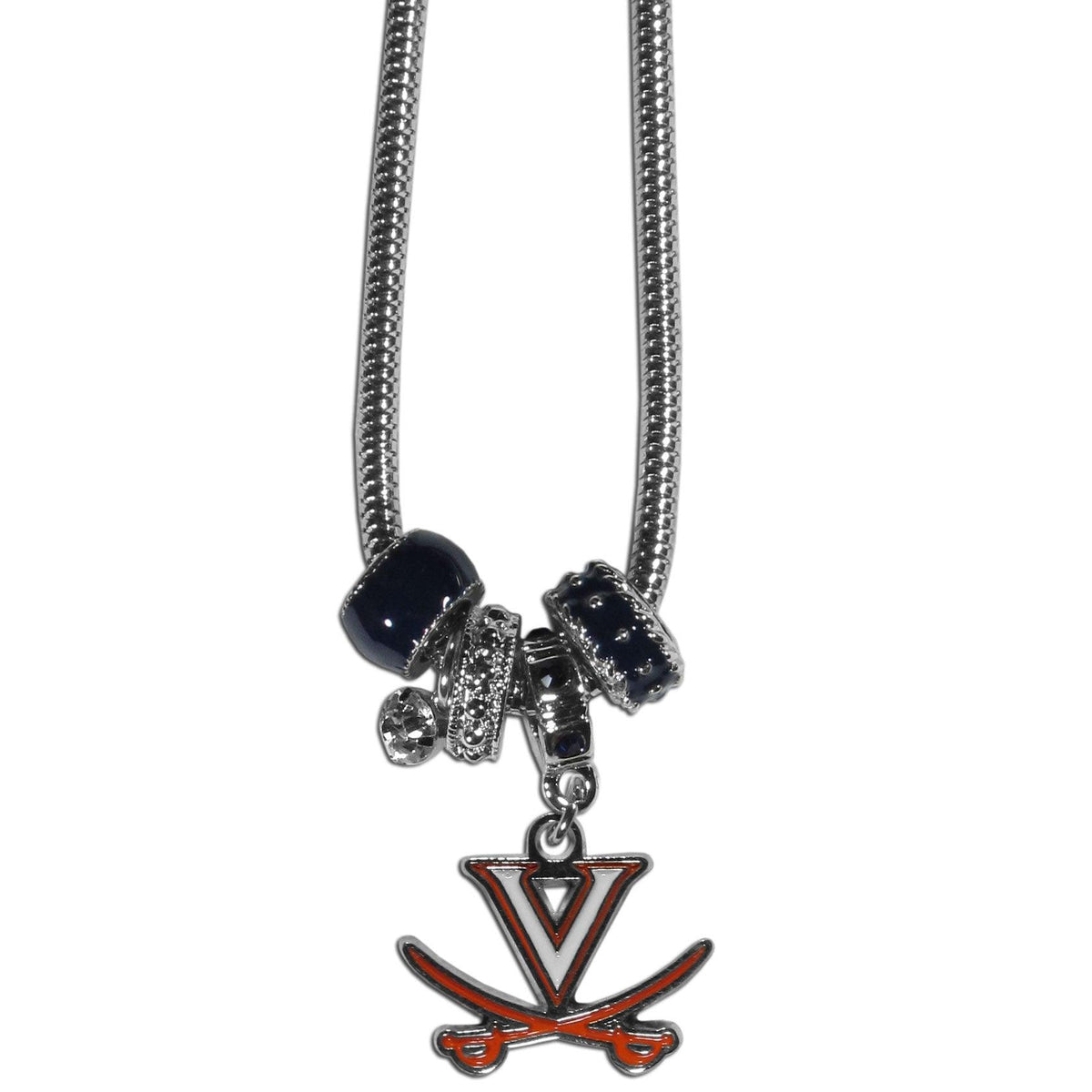 Virginia Cavaliers Euro Bead Necklace - Flyclothing LLC