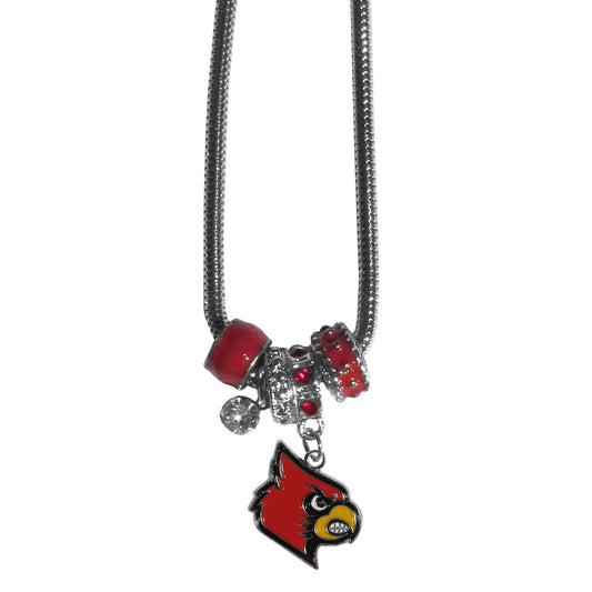 Louisville Cardinals Euro Bead Necklace - Flyclothing LLC