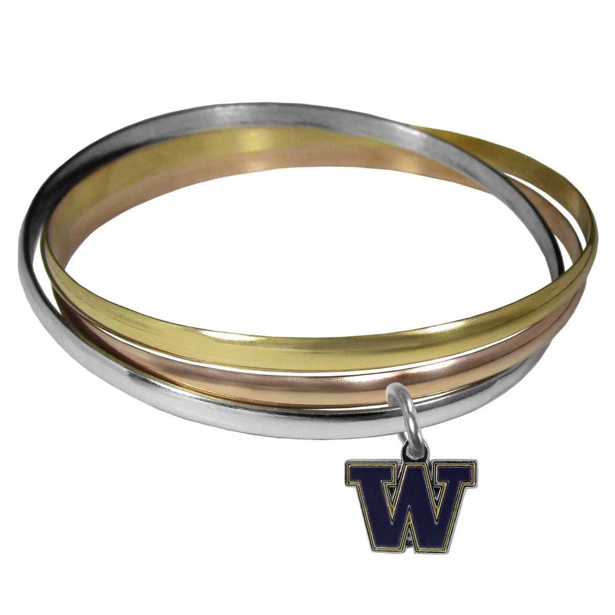 Washington Huskies Tri-color Bangle Bracelet - Flyclothing LLC