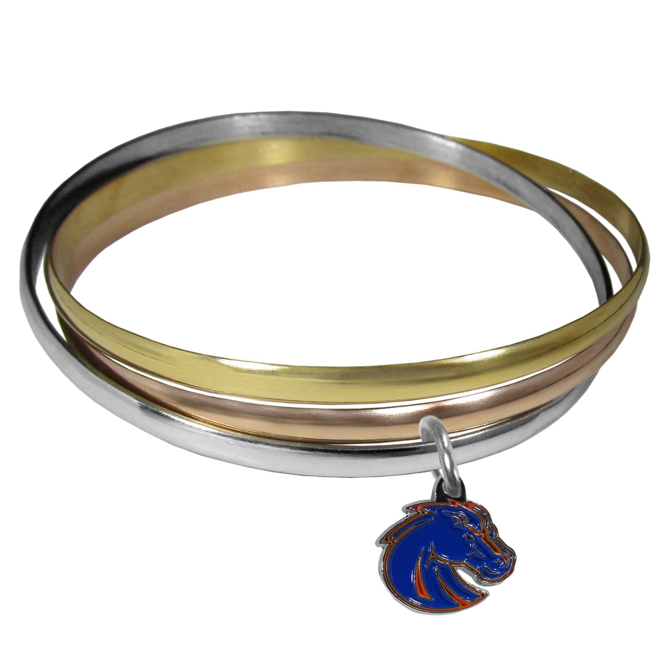 Boise St. Broncos Tri-color Bangle Bracelet - Flyclothing LLC