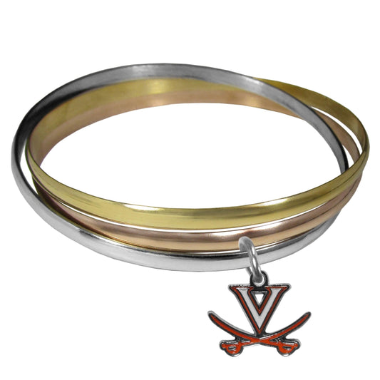 Virginia Cavaliers Tri-color Bangle Bracelet - Flyclothing LLC