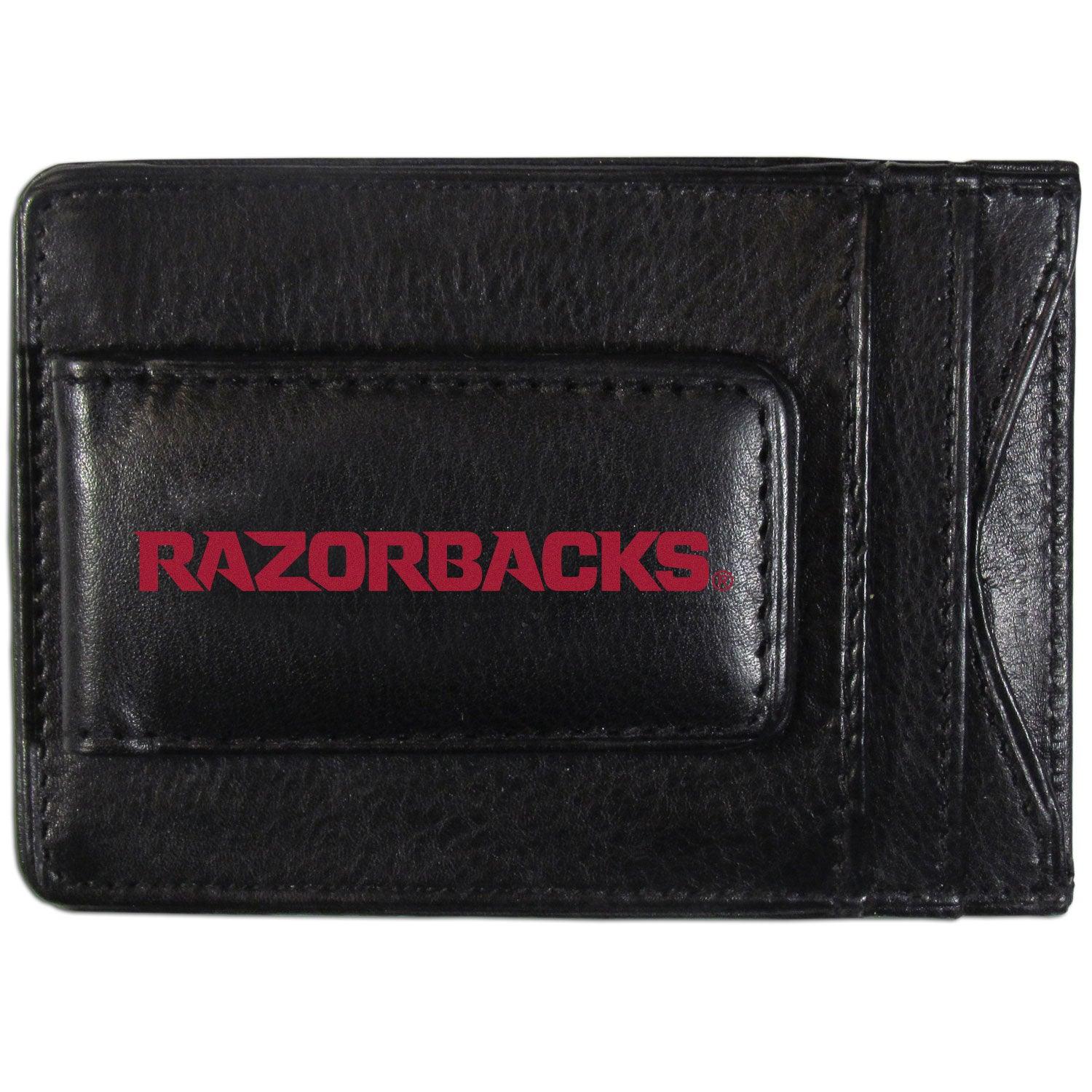 Arkansas Razorbacks Logo Leather Cash and Cardholder - Flyclothing LLC