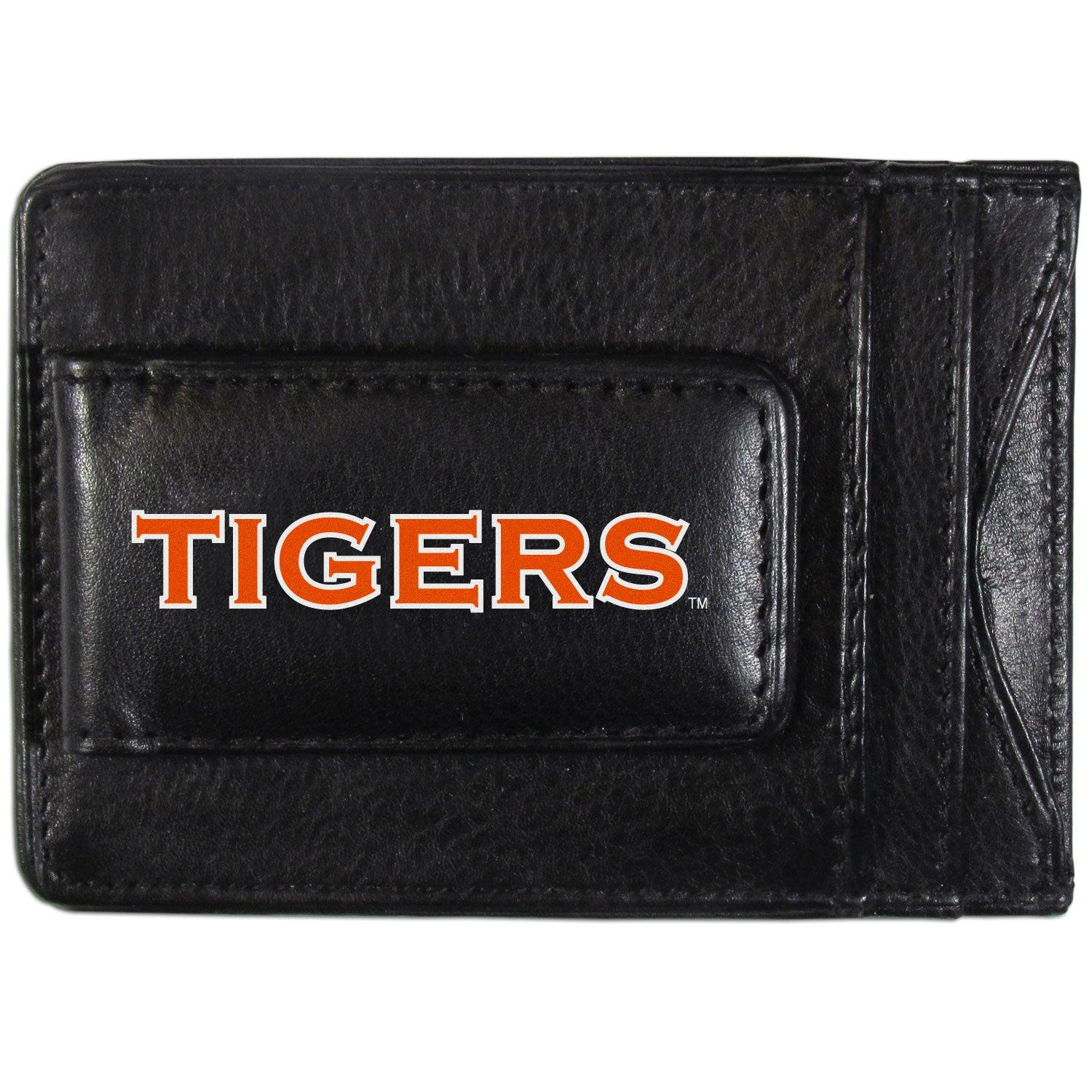 Auburn Tigers Logo Leather Cash and Cardholder - Flyclothing LLC