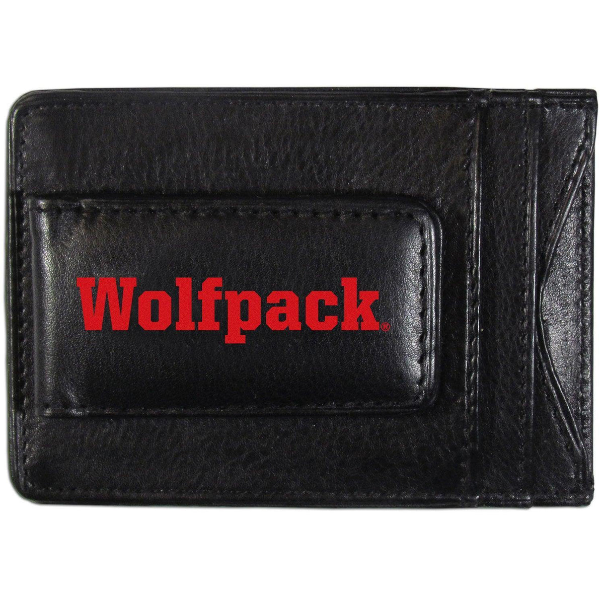 N. Carolina St. Wolfpack Logo Leather Cash and Cardholder - Flyclothing LLC