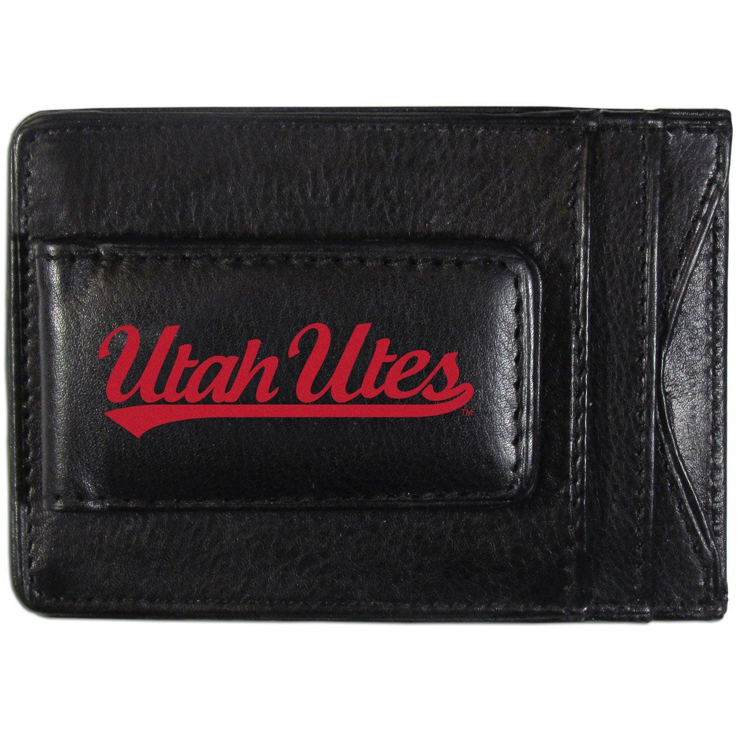 Utah Utes Logo Leather Cash and Cardholder - Flyclothing LLC