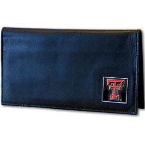 Texas Tech Raiders Deluxe Leather Checkbook Cover - Flyclothing LLC