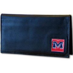 Mississippi Rebels Deluxe Leather Checkbook Cover - Flyclothing LLC