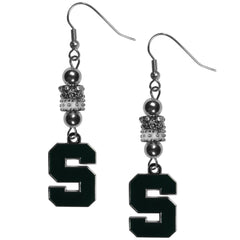 Michigan St. Spartans Euro Bead Earrings - Flyclothing LLC