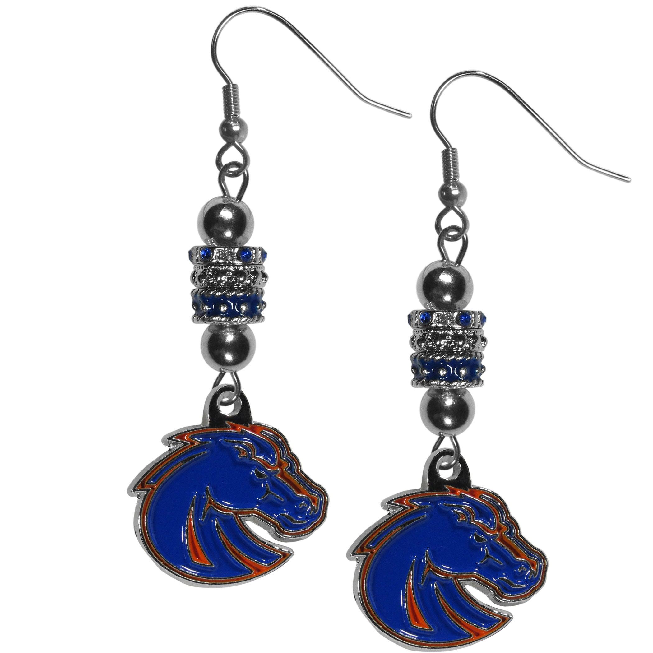 Boise St. Broncos Euro Bead Earrings - Flyclothing LLC