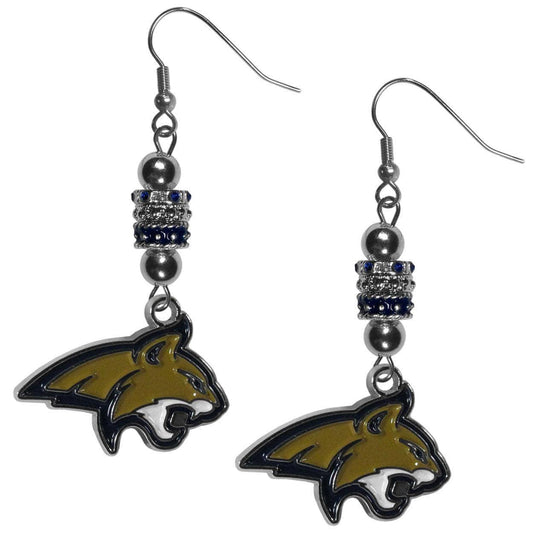 Montana St. Bobcats Euro Bead Earrings - Flyclothing LLC