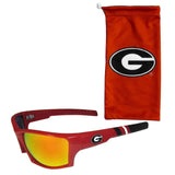 Georgia Bulldogs Edge Wrap Sunglass and Bag Set - Flyclothing LLC