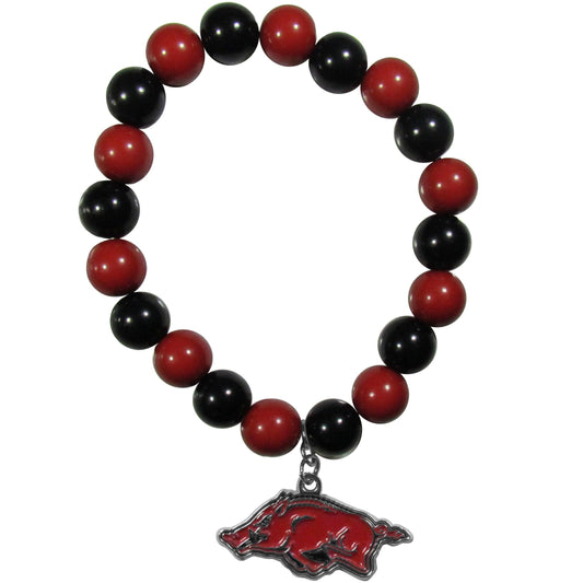 Arkansas Razorbacks Fan Bead Necklace and Bracelet Set - Flyclothing LLC