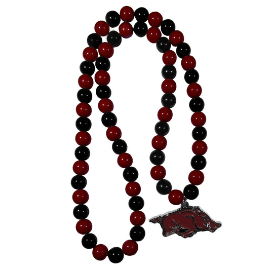 Arkansas Razorbacks Fan Bead Necklace and Bracelet Set - Flyclothing LLC