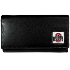 Ohio St. Buckeyes Leather Women's Wallet - Flyclothing LLC