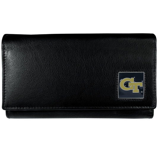 Georgia Tech Yellow Jackets Leather Women's Wallet - Flyclothing LLC