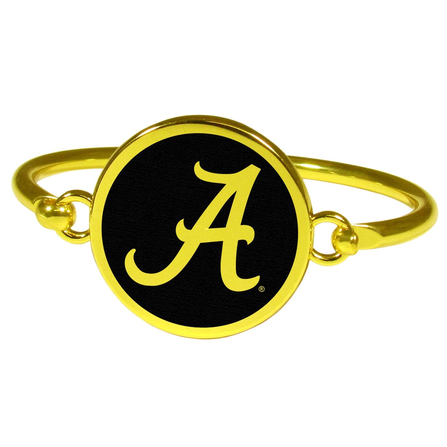 Alabama Crimson Tide Gold Tone Bangle Bracelet - Flyclothing LLC