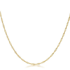 16 Inch Gold Twisted Fashion Chain - Flyclothing LLC