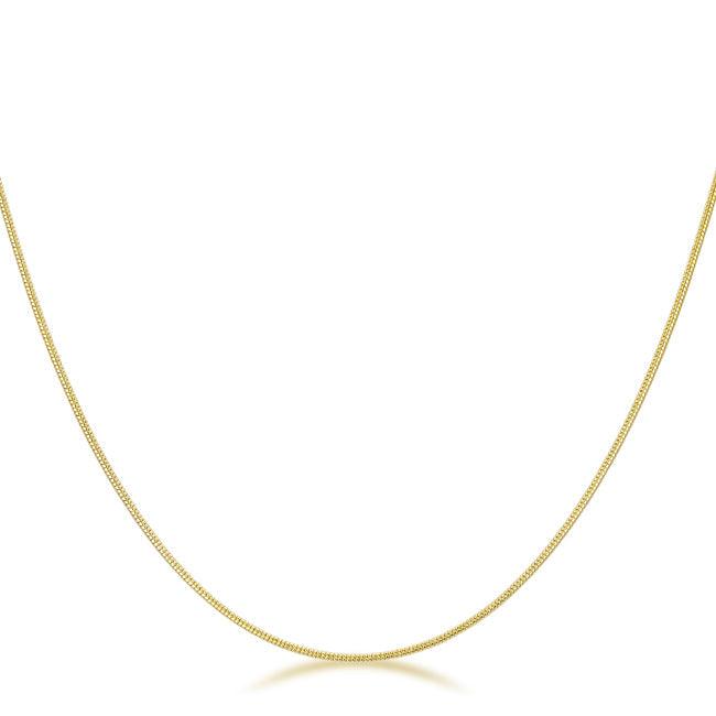 18 Inch Golden Snake Chain - Flyclothing LLC