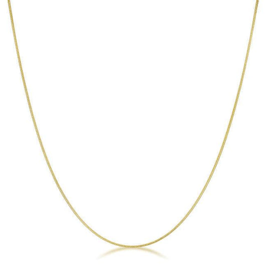 18 Inch Golden Snake Chain - Flyclothing LLC