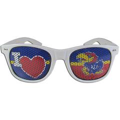 Kansas Jayhawks I Heart Game Day Shades - Flyclothing LLC