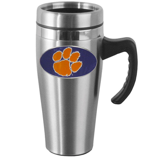 Clemson Tigers Steel Travel Mug w/Handle - Flyclothing LLC