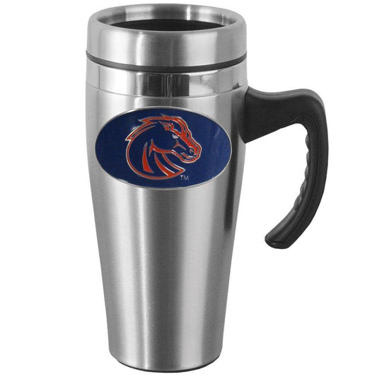 Boise St. Broncos Steel Travel Mug w/Handle - Flyclothing LLC