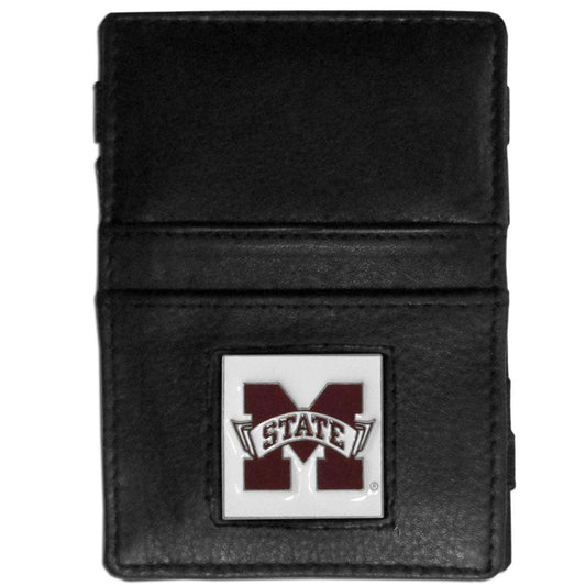 Mississippi St. Bulldogs Leather Jacob's Ladder Wallet - Siskiyou Buckle