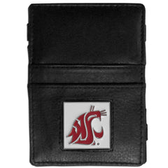 Washington St. Cougars Leather Jacob's Ladder Wallet - Flyclothing LLC