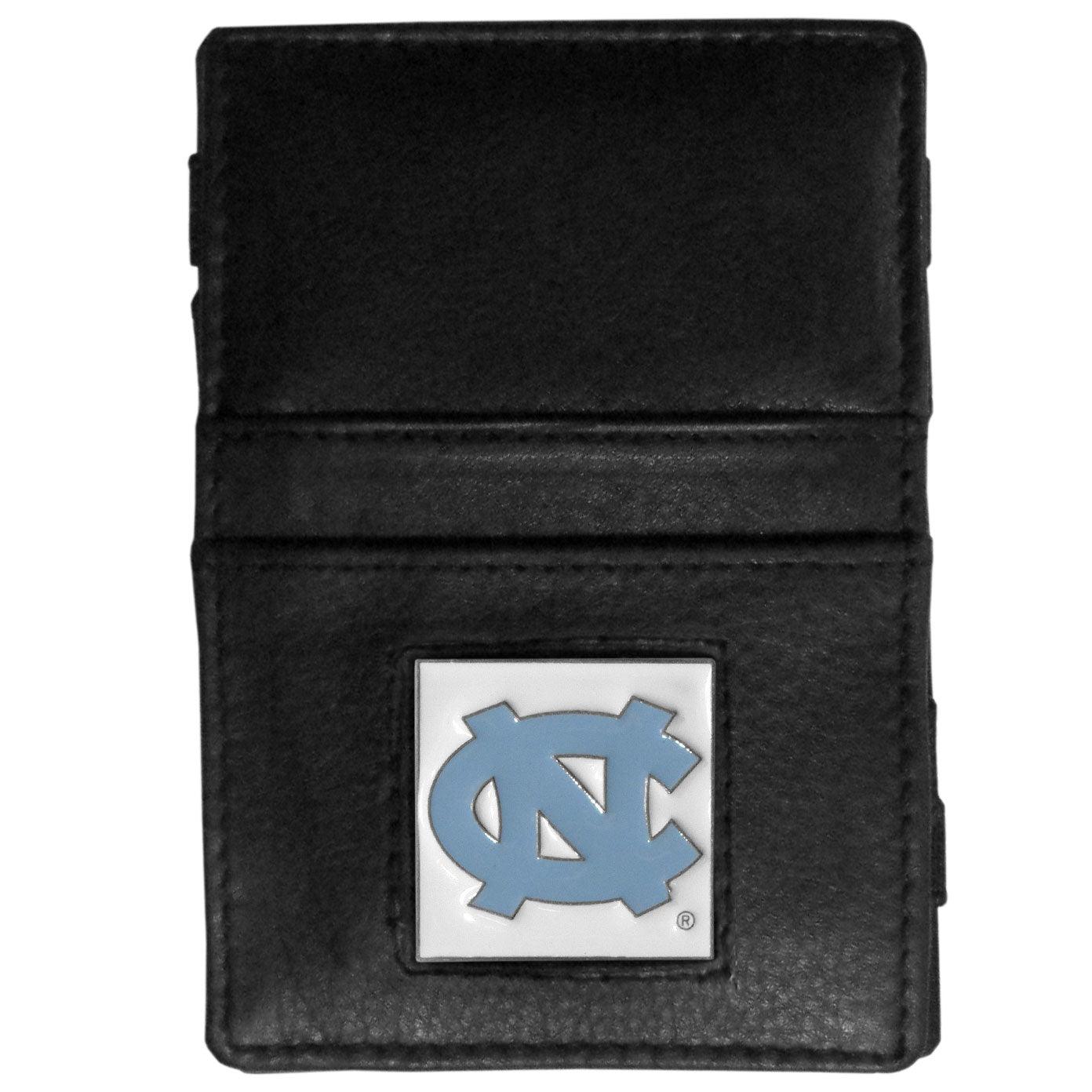 N. Carolina Tar Heels Leather Jacob's Ladder Wallet - Flyclothing LLC