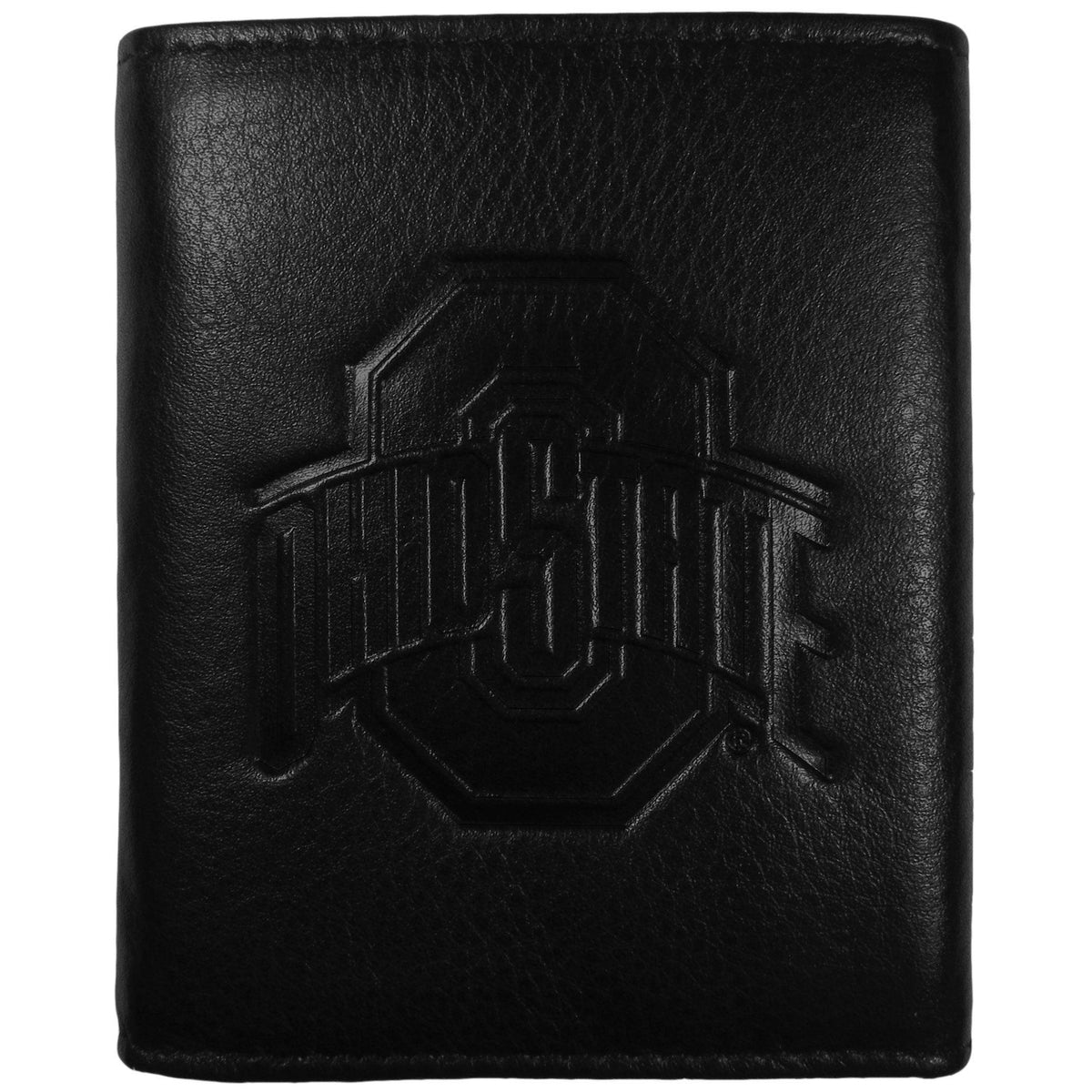 Ohio St. Buckeyes Embossed Leather Tri-fold Wallet - Siskiyou Buckle