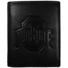 Ohio St. Buckeyes Embossed Leather Tri-fold Wallet - Siskiyou Buckle