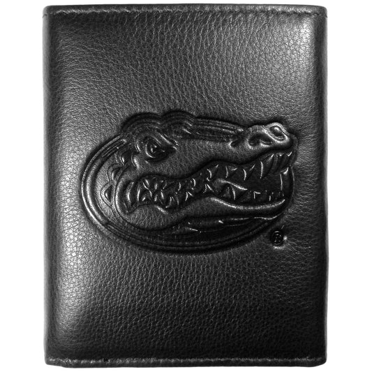 Florida Gators Embossed Leather Tri-fold Wallet - Flyclothing LLC