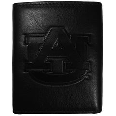 Auburn Tigers Embossed Leather Tri-fold Wallet - Siskiyou Buckle