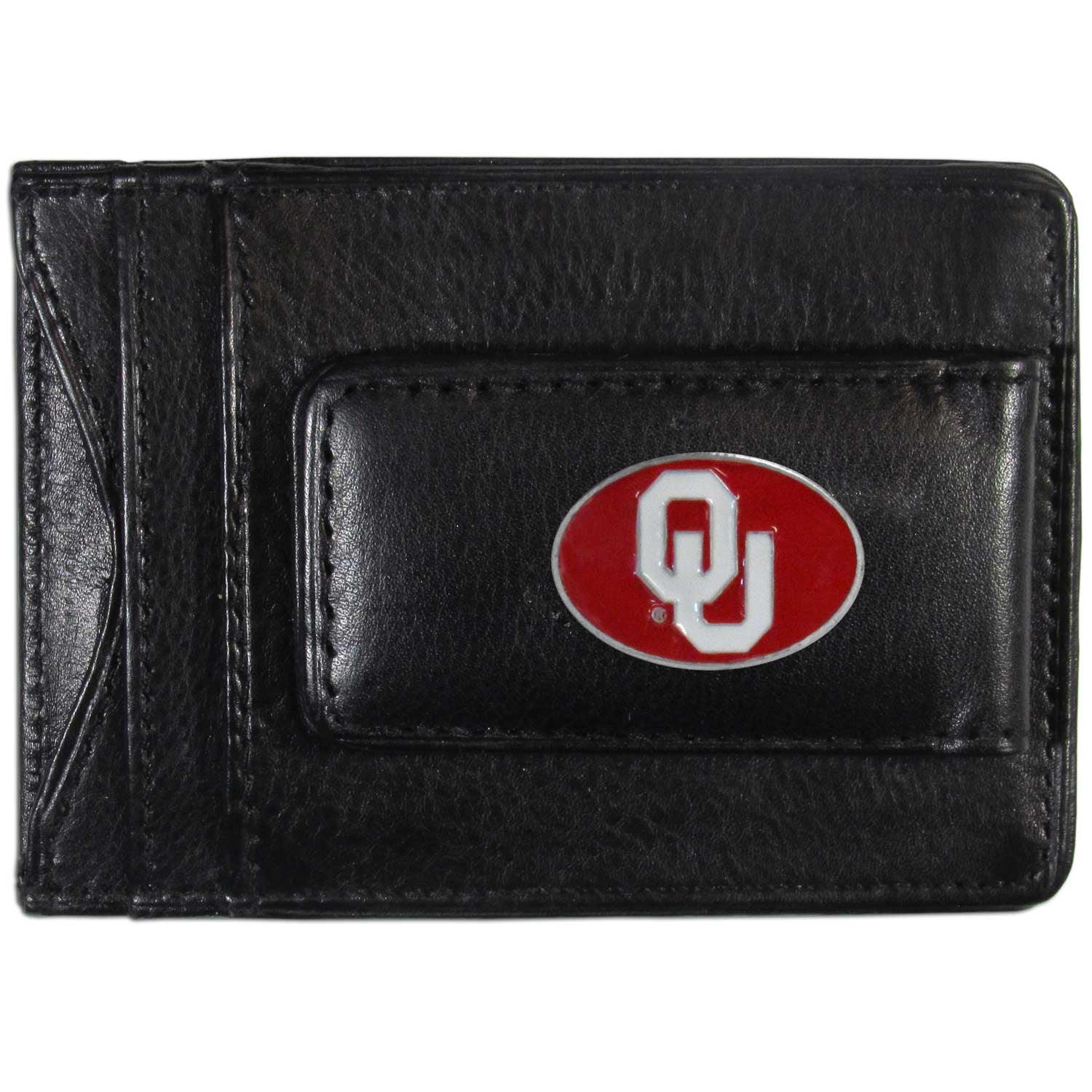 Oklahoma Sooners Leather Cash & Cardholder - Flyclothing LLC