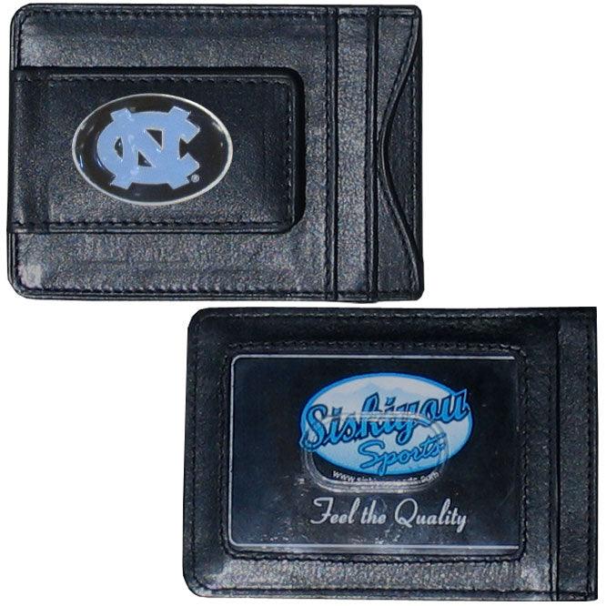 N. Carolina Tar Heels Leather Cash & Cardholder - Flyclothing LLC