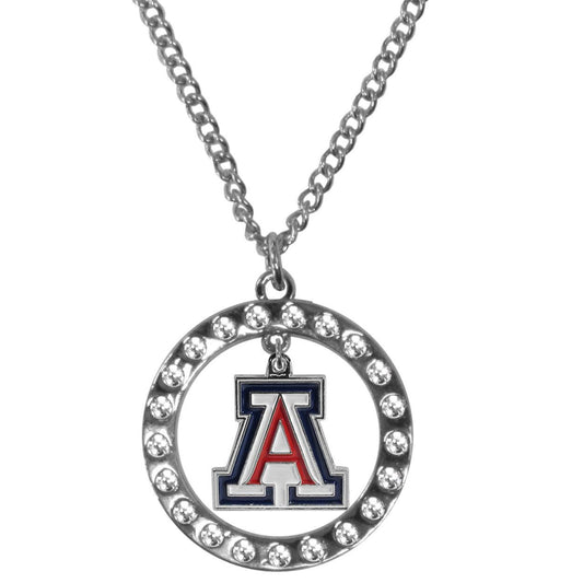 Arizona Wildcats Rhinestone Hoop Necklaces - Flyclothing LLC