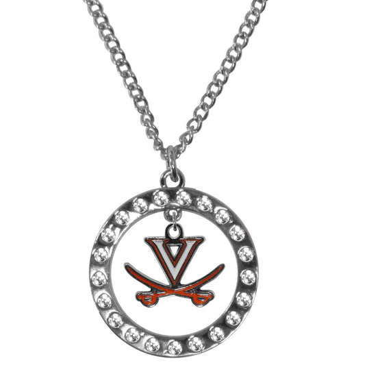 Virginia Cavaliers Rhinestone Hoop Necklaces - Flyclothing LLC