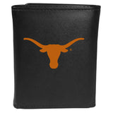 Texas Longhorns Leather Tri-fold Wallet, Large Logo - Flyclothing LLC