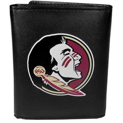 Florida St. Seminoles Leather Tri-fold Wallet, Large Logo - Flyclothing LLC