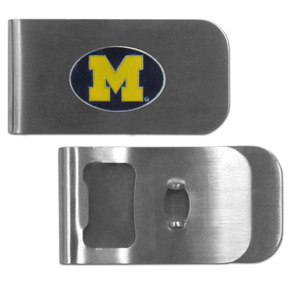 Michigan Wolverines Bottle Opener Money Clip - Siskiyou Buckle