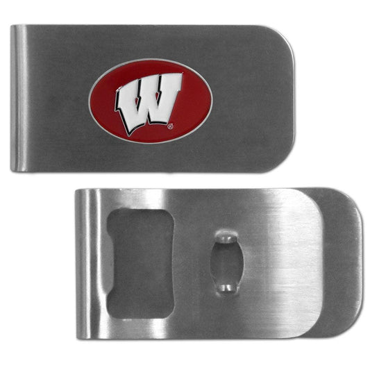 Wisconsin Badgers Bottle Opener Money Clip - Flyclothing LLC