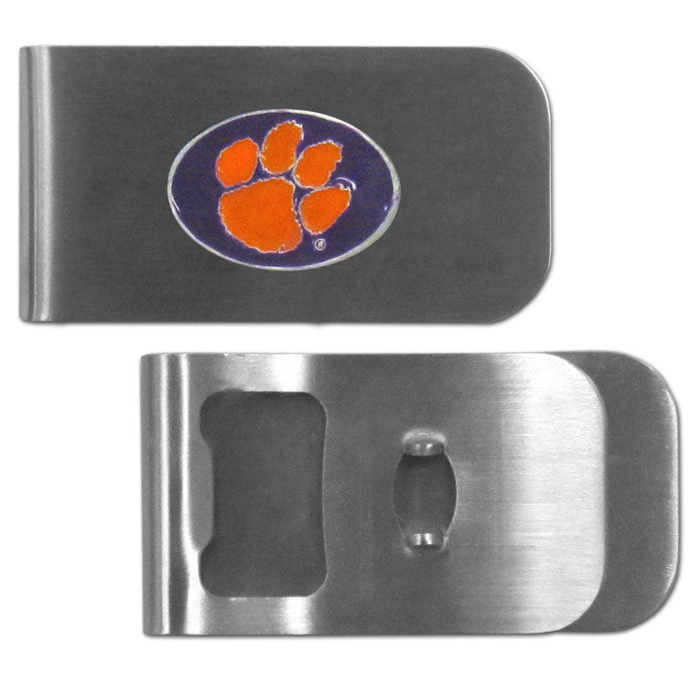 Clemson Tigers Bottle Opener Money Clip - Flyclothing LLC