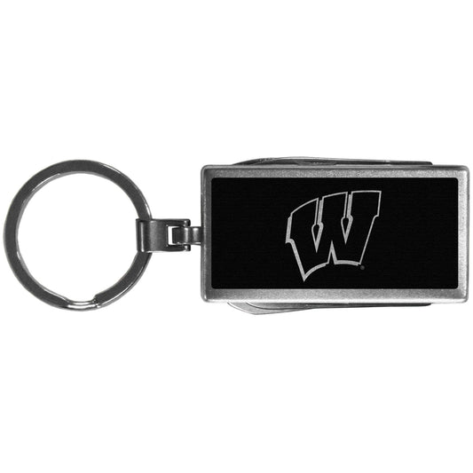 Wisconsin Badgers Multi-tool Key Chain, Black - Flyclothing LLC