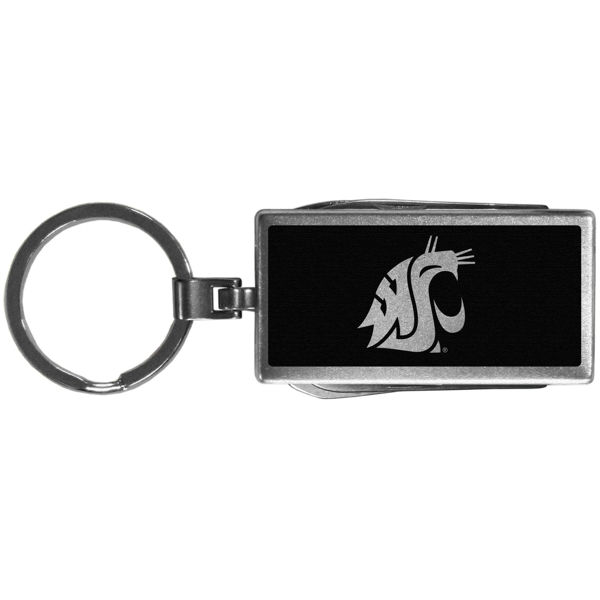 Washington St. Cougars Multi-tool Key Chain, Black - Flyclothing LLC