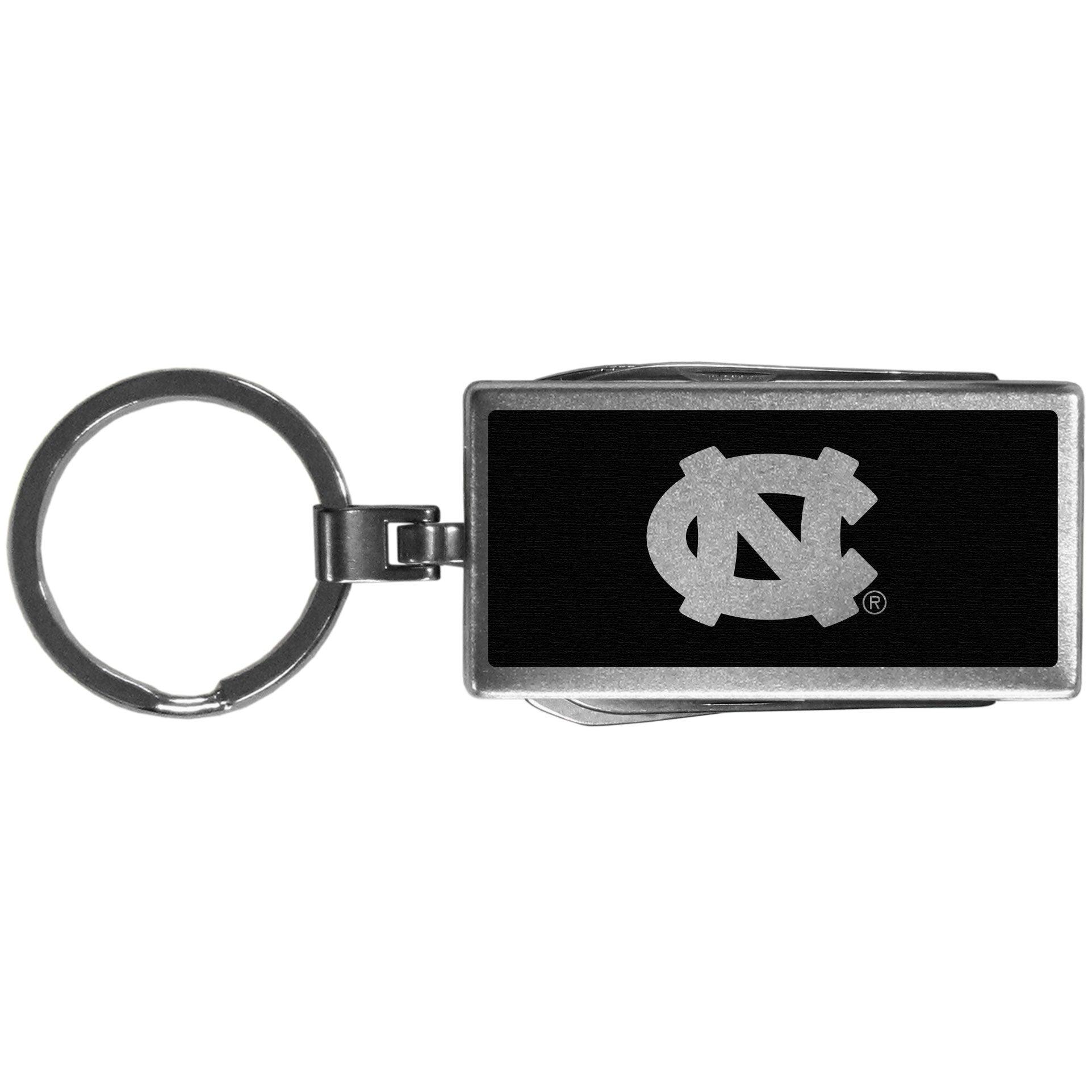 N. Carolina Tar Heels Multi-tool Key Chain, Black - Flyclothing LLC