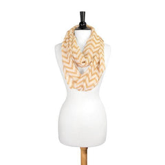 Zig Zag Camel Infinity Scarf - Flyclothing LLC