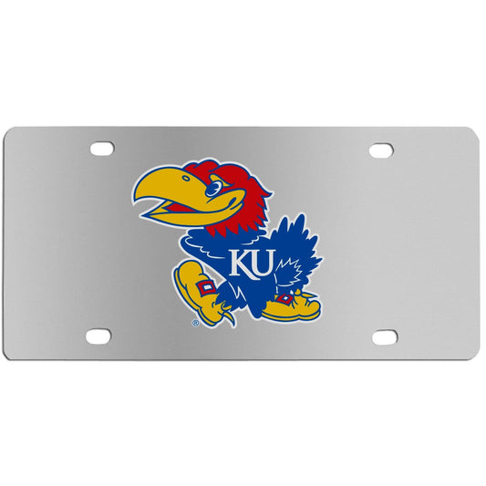 Kansas Jayhawks Steel License Plate Wall Plaque - Flyclothing LLC