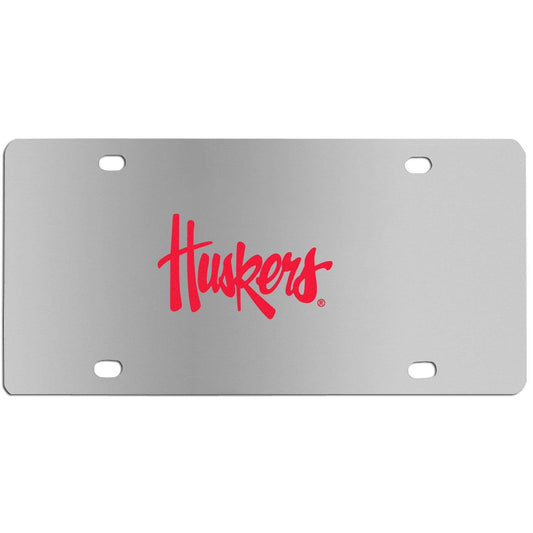 Nebraska Cornhuskers Steel License Plate Wall Plaque - Siskiyou Buckle